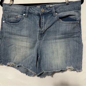Indigo Rein Light Blue Jean Shorts